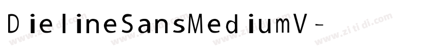 Dieline Sans MediumV字体转换